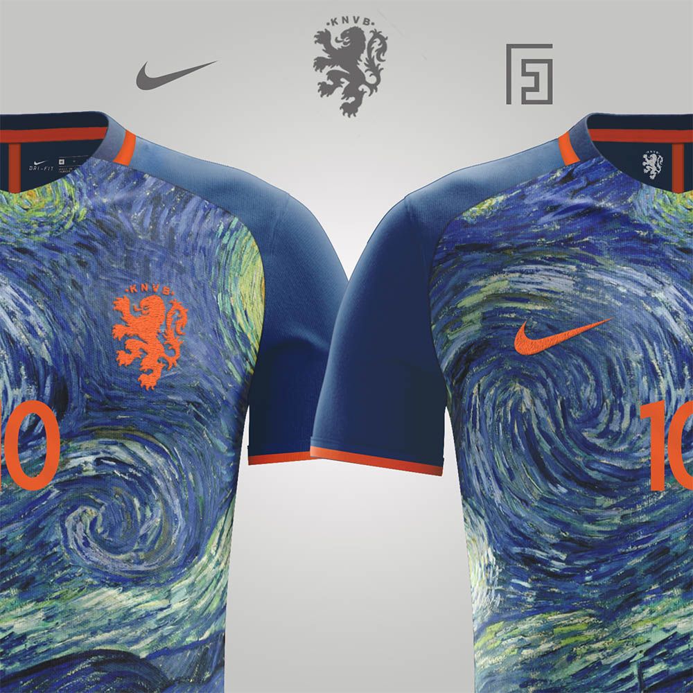 Calcio, le maglie come opere d'arte: si ispirano a Van Gogh