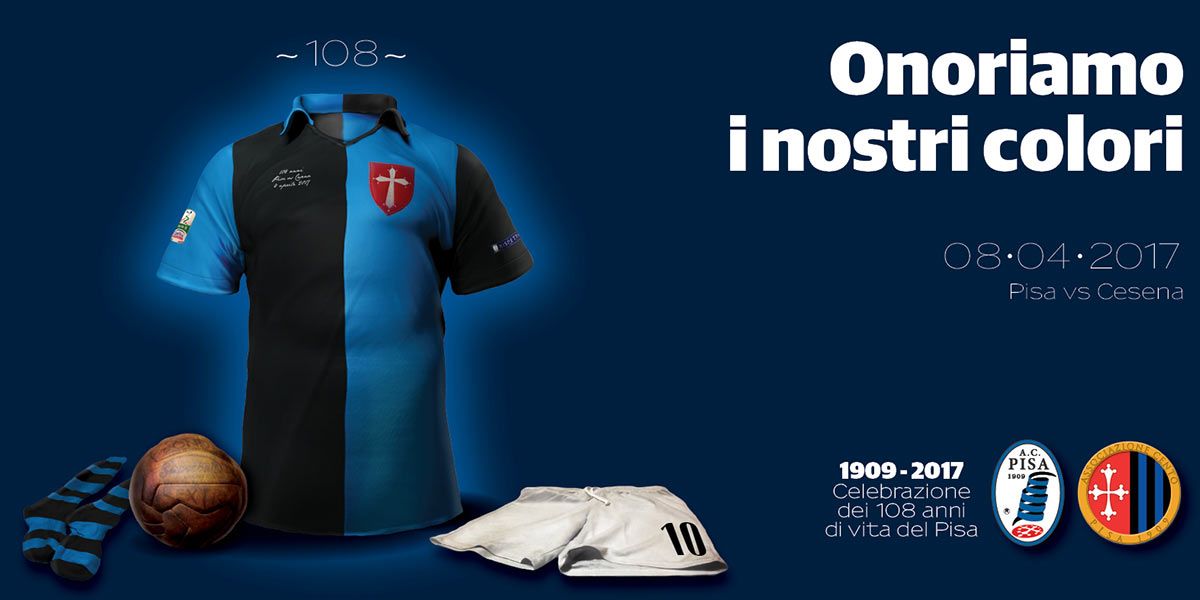 Pisa maglia 108 anni