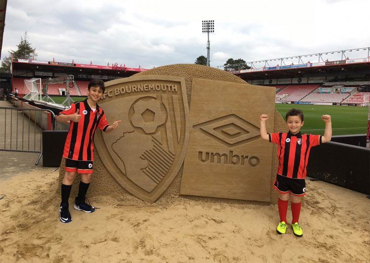 Scultura sabbia Bournemouth-Umbro