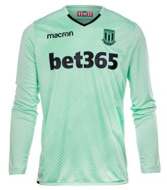 Maglia portiere Stoke City away 2017-18 verde acqua