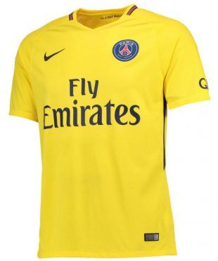 Seconda maglia PSG 2017-2018 gialla