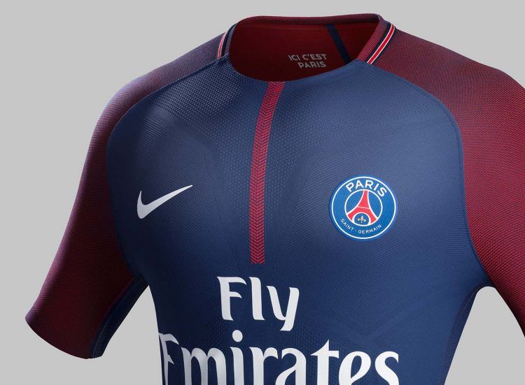 Dettaglio maglia Paris Saint-Germain 2017-18 Nike