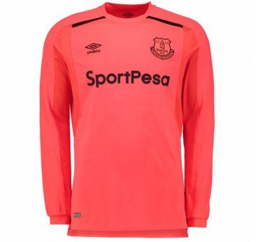 Maglia portiere Everton 2017-2018 rosa pompelmo