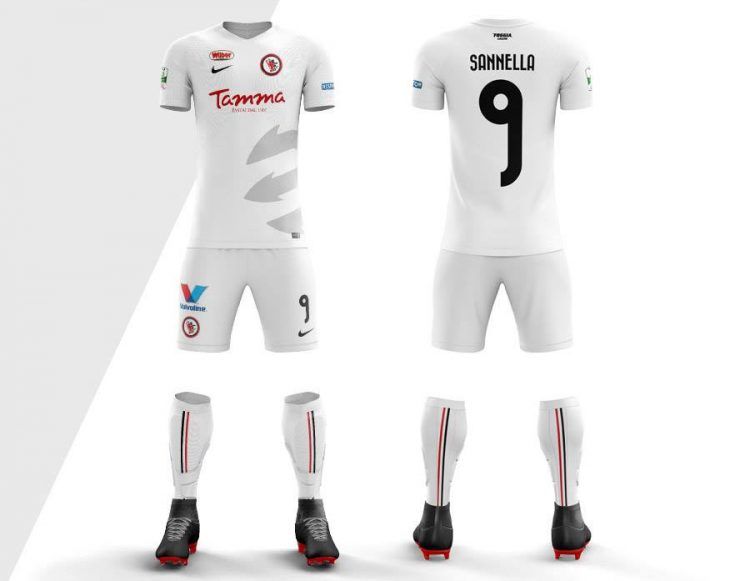 Seconda maglia Foggia 2017-2018 bianca