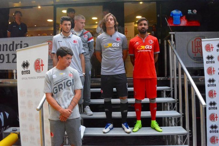 La presentazione delle nuove maglie dell'Alessandria 2017-18