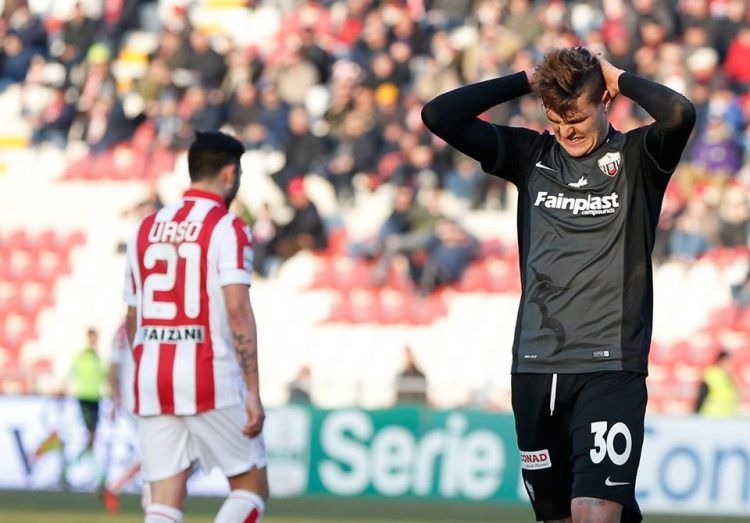 Terza divisa Ascoli nero-grigio