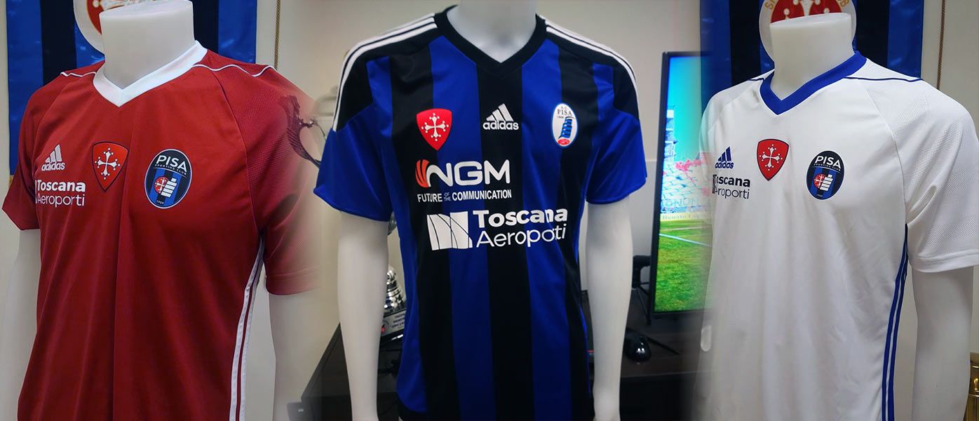 Maglie Pisa 2017-2018, arrivano adidas e un nuovo logo