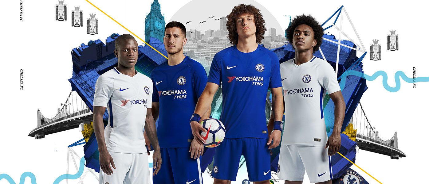 Le maglie del Chelsea 2017-2018 firmate Nike