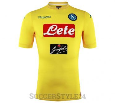 Seconda maglia Napoli 2017-2018 gialla
