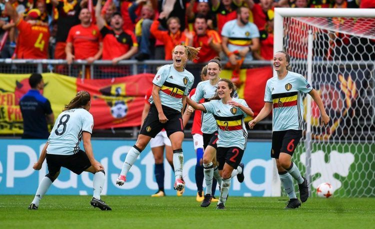 Belgio, maglia away donne Euro 2017
