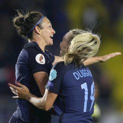 Esultanza Inghilterra donne Euro 2017