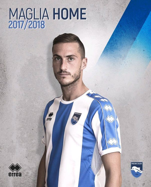 Maglia Pescara 2017-2018 casa