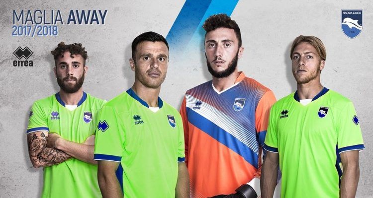 La divisa away del Pescara 2017-2018