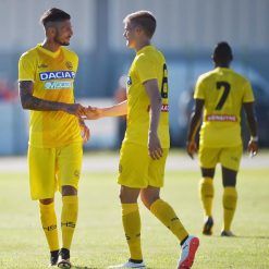 Kit Udinese giallo, estate 2017
