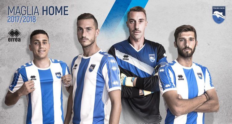 La nuova maglia casalinga del Pescara per la Serie B 2017-2018