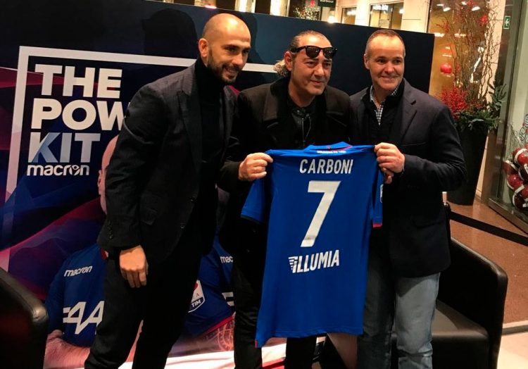 Di Vaio, Carboni e Saputo con la terza maglia del Bologna