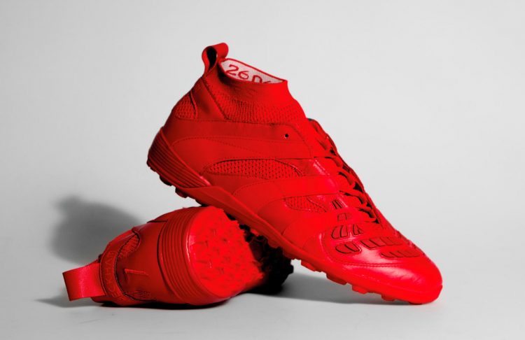 Scarpe adidas Predator Accelerator Beckham Cage calcetto rosse
