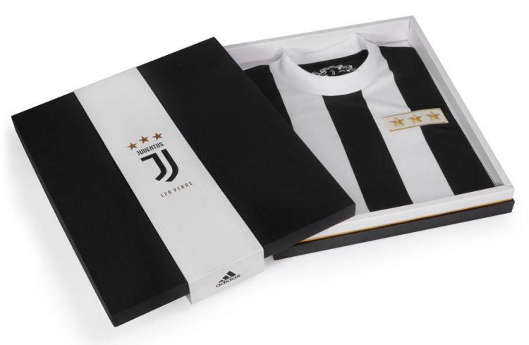 Cofanetto divisa Juventus 120 anni adidas
