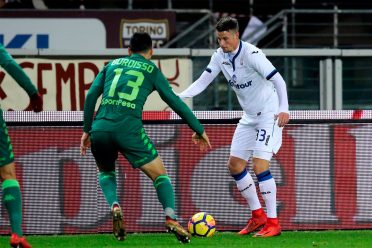 La divisa verde del Torino contro l'Atalanta