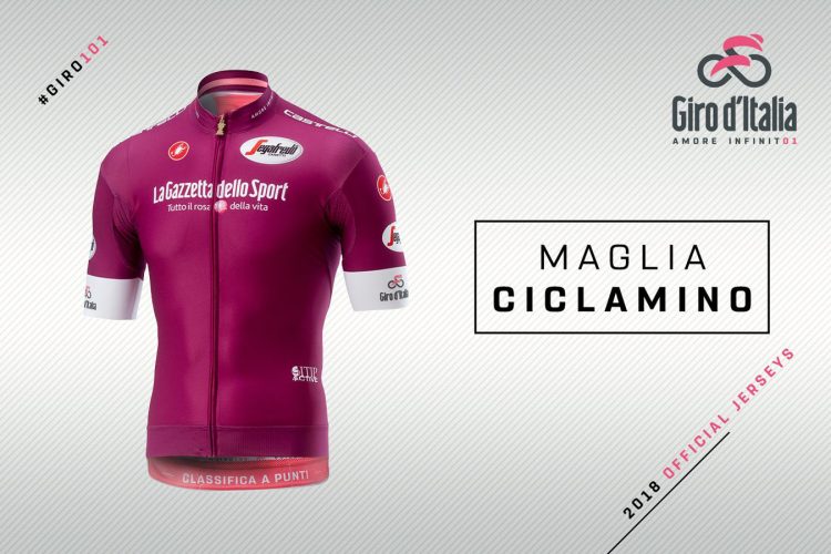 Maglia ciclamino Giro d'Italia 2018, classifica a punti