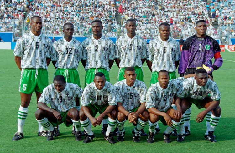 La Nigeria ai Mondiali 1994 in maglia adidas