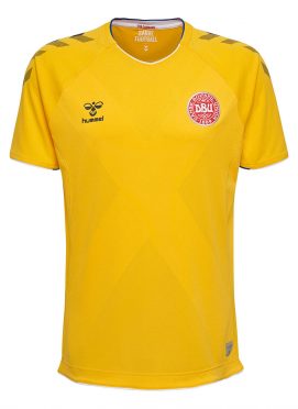Terza divisa portiere Danimarca gialla Mondiali 2018