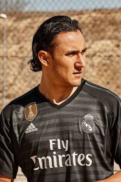 Keylor Navas con la maglia da portiere del Real Madrid