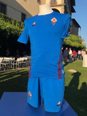 Maglia Fiorentina azzurra 2018-19 Santa Croce