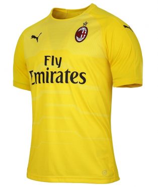 Maglia portiere Milan 2018-2019 gialla