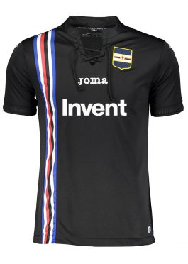 Terza maglia Sampdoria nera laccetti