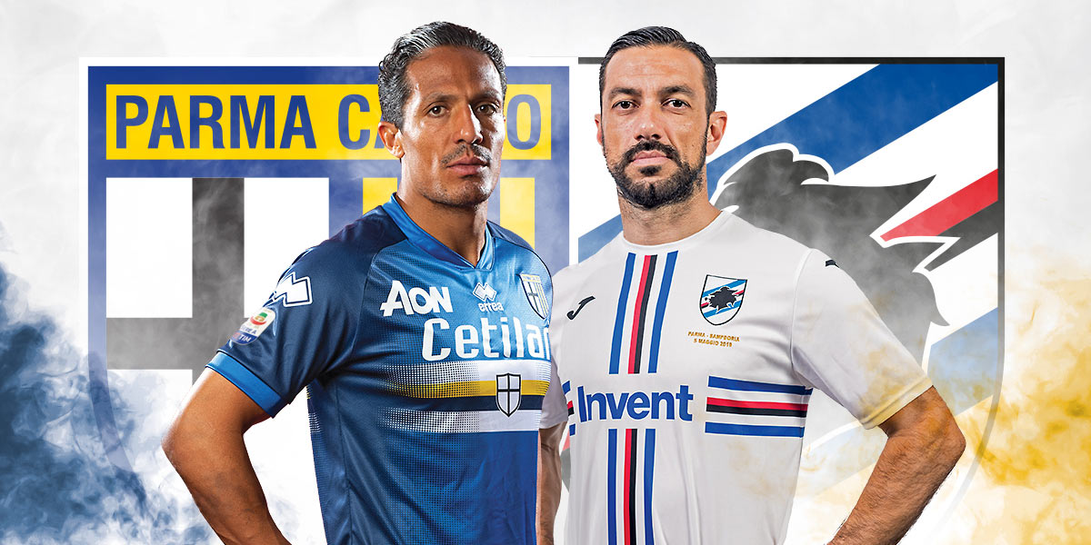 Parma-Sampdoria maglie invertite