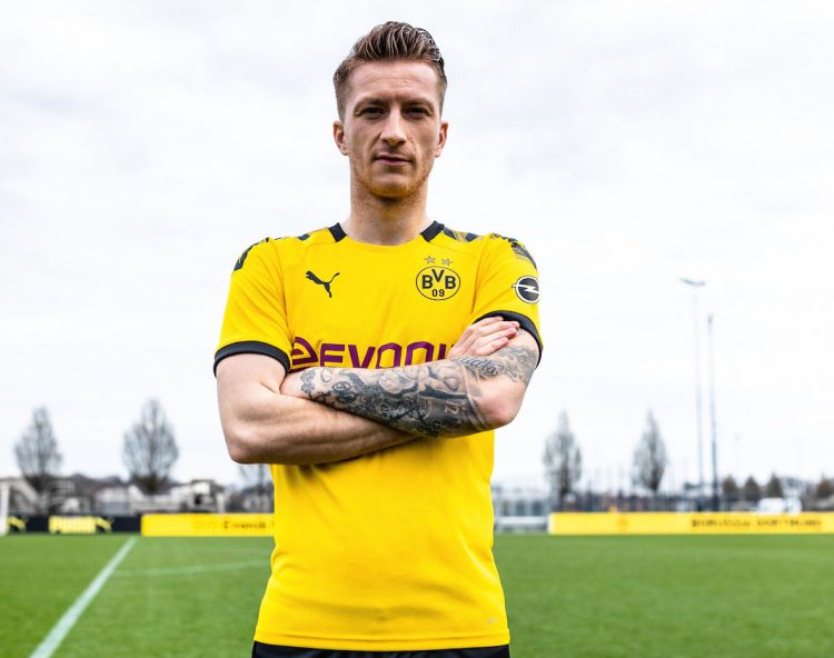 Reus con la nuova maglia del BVB 2019-20