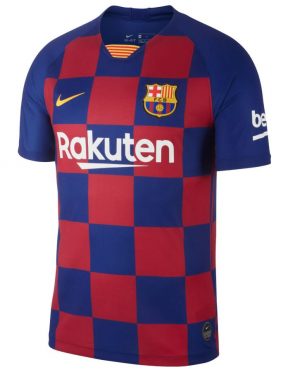 Maglia Barcellona 2019-2020 a scacchi
