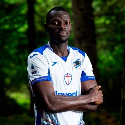 Colley con la divisa away della Sampdoria