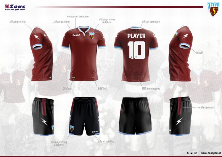 Divisa Salernitana home 2019-2020