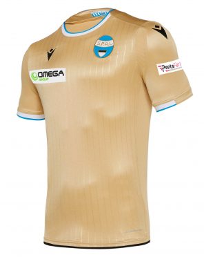 Seconda maglia Spal 2019-2020 dorata
