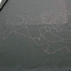 La mappa geografica di Ferrara sulla maglia della Spal