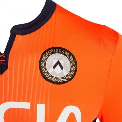 Dettaglio maglia Udinese away arancione