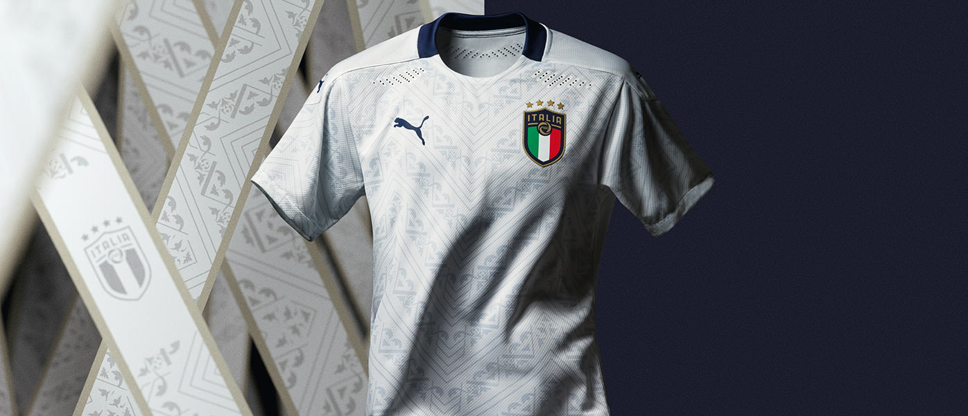 La maglia away dell'Italia 2020