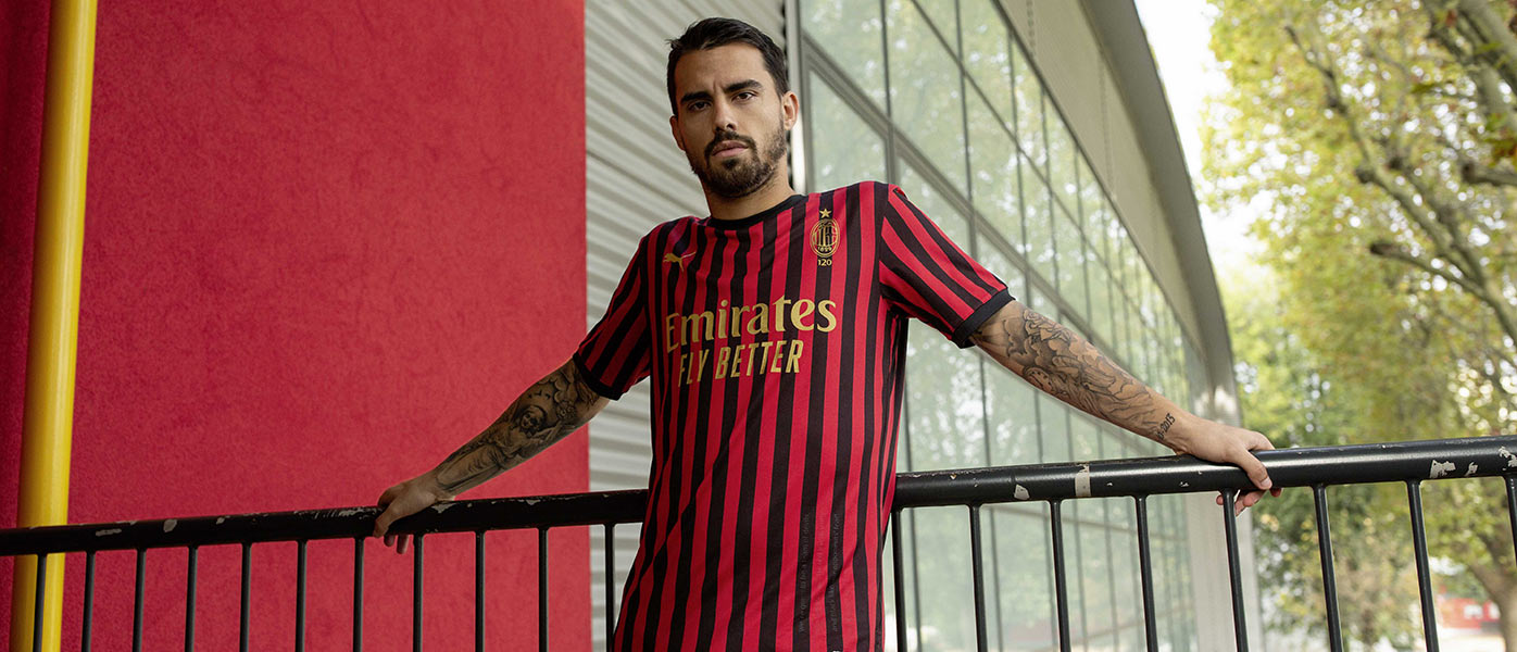 La nuova maglia del Milan per i 120 anni