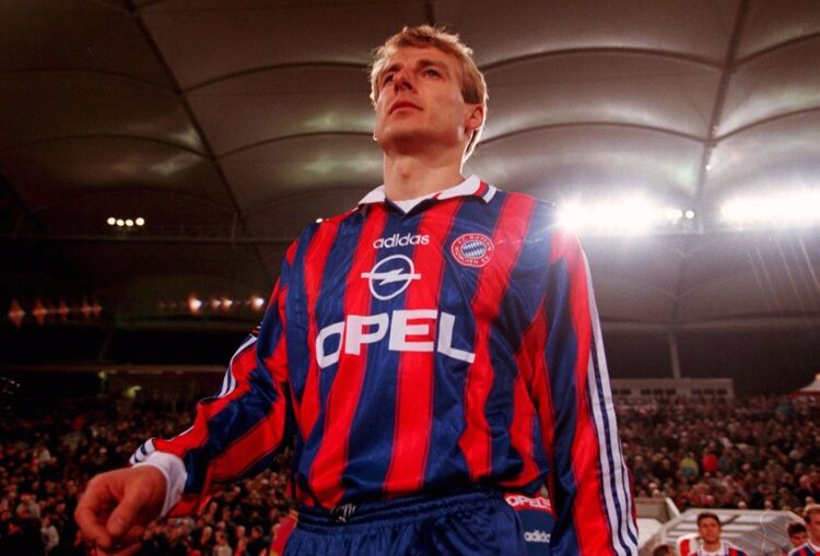 Klinsmann con la maglia del Bayern 1995-96