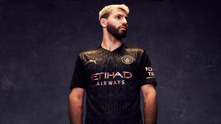 Aguero maglia Manchester City away 2020-21