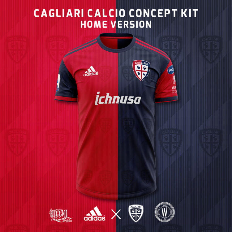 Maglia Cagliari Weevil home adidas