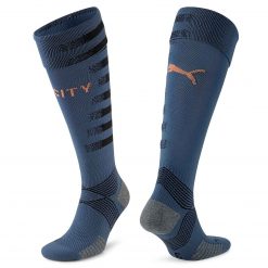 Calzettoni Manchester City away blu 2020-21