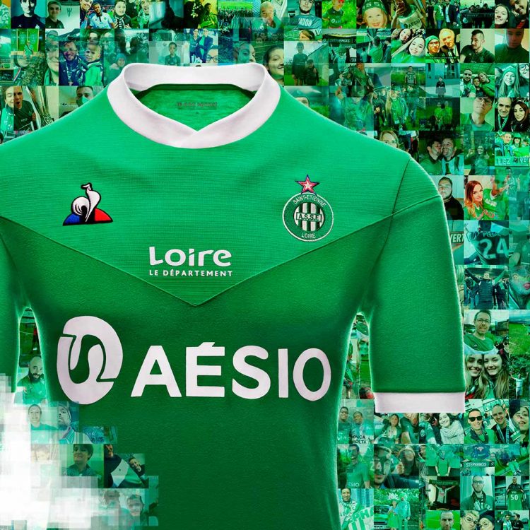 Saint-Etienne dettaglio chevron petto