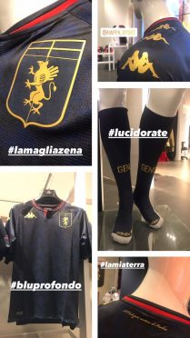 Dettagli maglia Zena Genoa