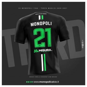 Terza maglia Monopoli 2020-2021 retro