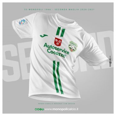 Seconda maglia Monopoli 2020-21 bianca