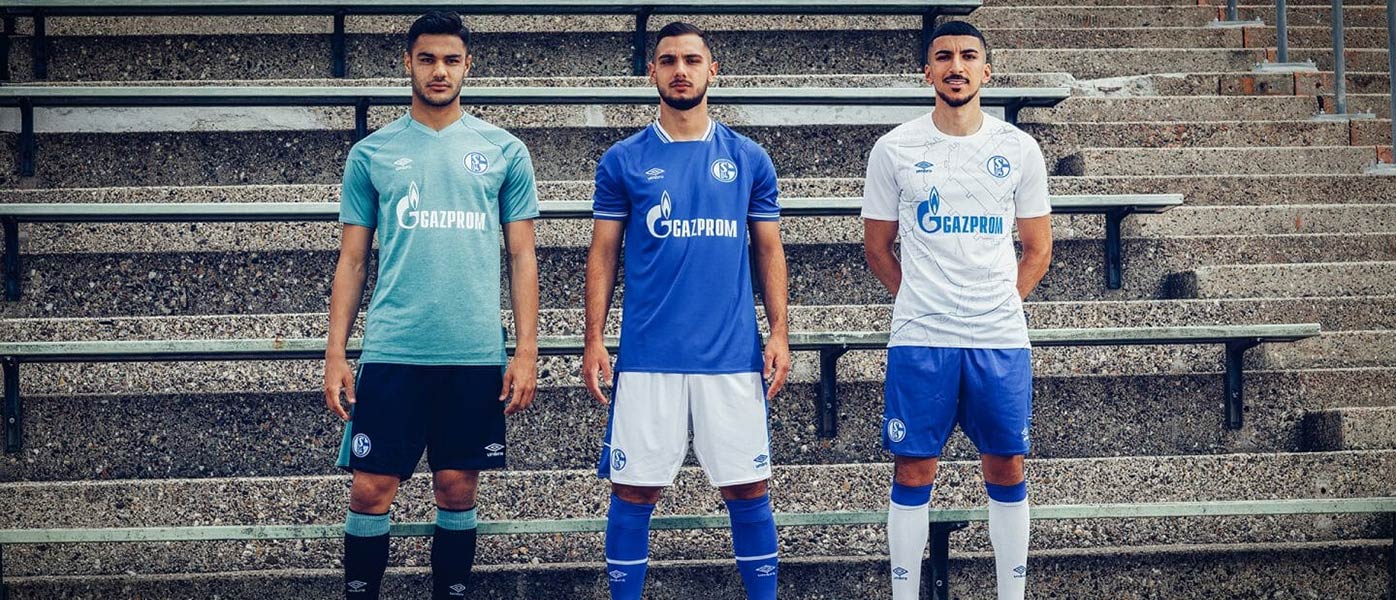 Maglie Schalke 04 2020-2021, Umbro omaggia Gelsenkirchen