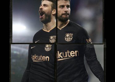 Pique Barcellona away nera